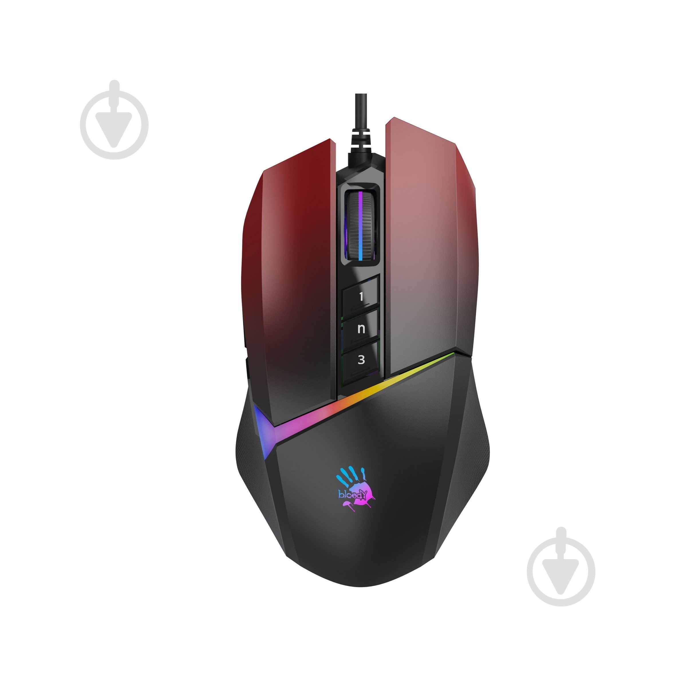 Миша A4Tech W60 Max (Gradient Red) игровая Bloody Activated RGB - фото 1