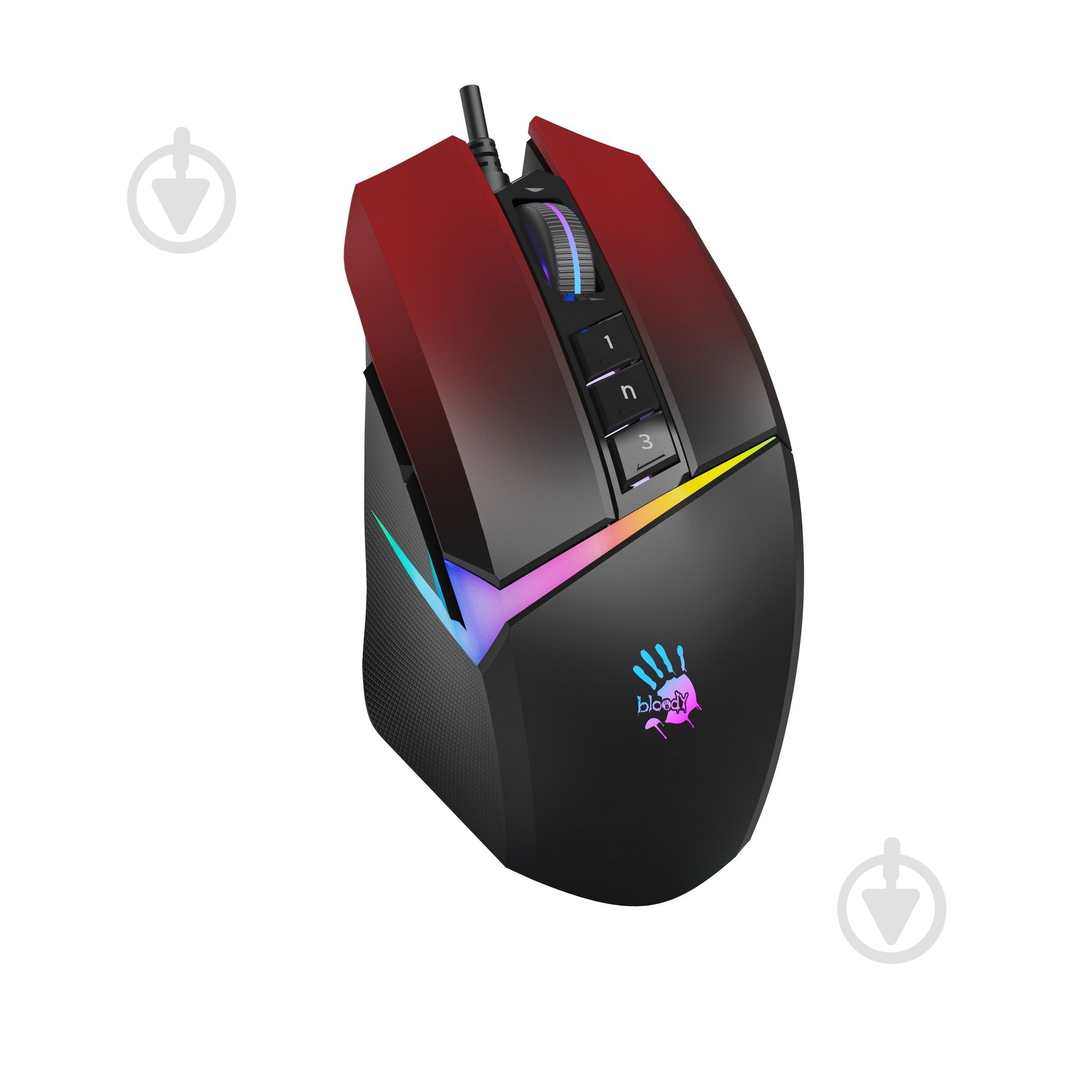 Миша A4Tech W60 Max (Gradient Red) игровая Bloody Activated RGB - фото 2