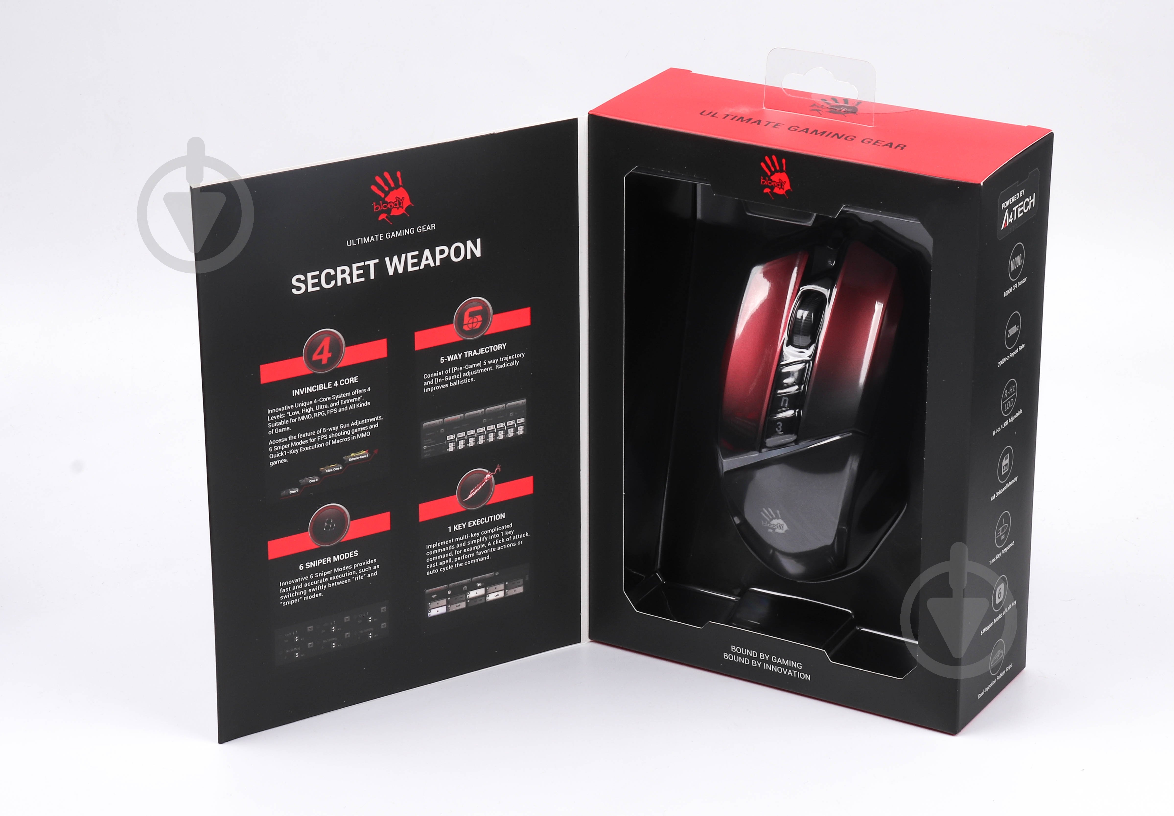 Миша A4Tech W60 Max (Gradient Red) игровая Bloody Activated RGB - фото 7
