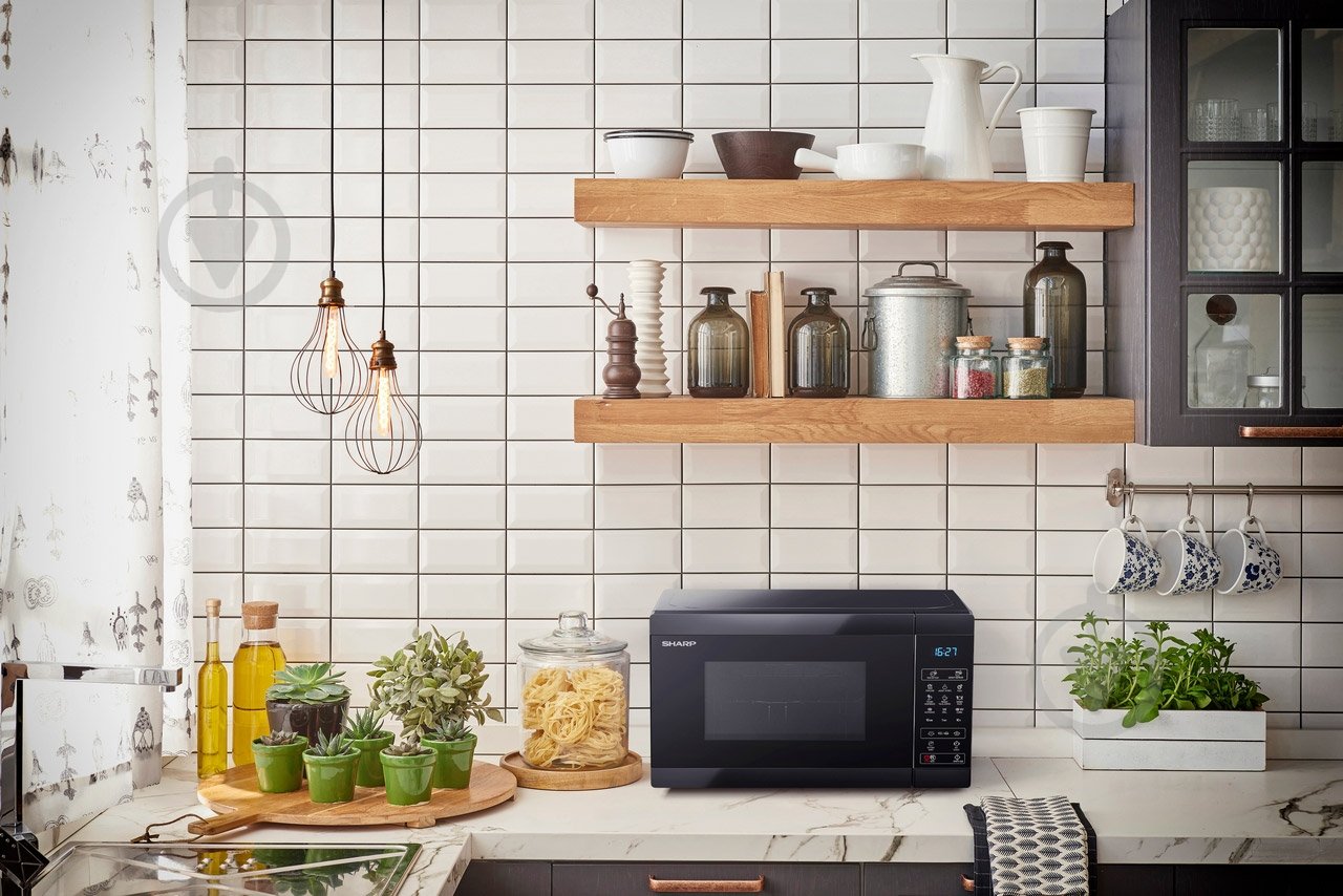Микроволновая печь Sharp YC-MG02E-B - фото 7