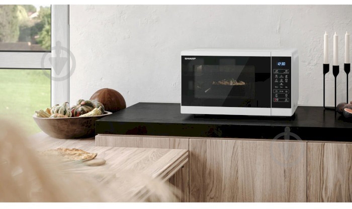 Микроволновая печь Sharp YC-MS252AE-W White - фото 6 Микроволновая печь Sharp YC-MS252AE-W White - фото 6