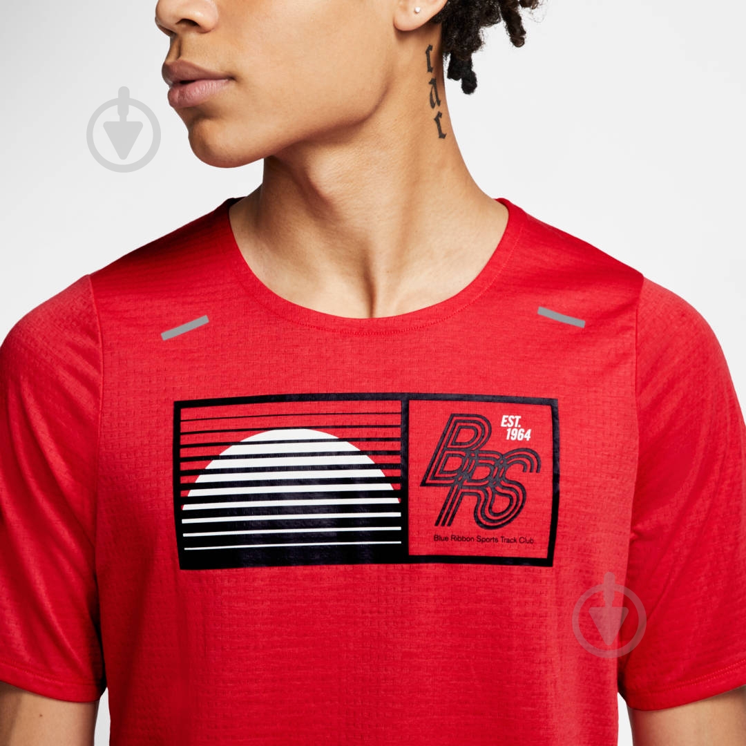 Футболка Nike M NK RISE 365 SS TOP BRS CU3419-631 р.S красный - фото 4
