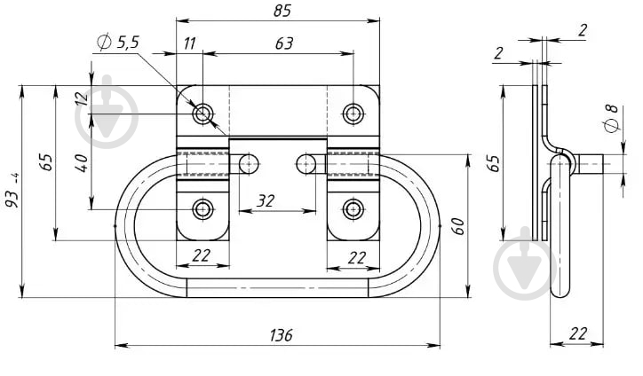 Ручка 1 ГОСТ 16561-76 ЦБ 1 шт. - фото 2