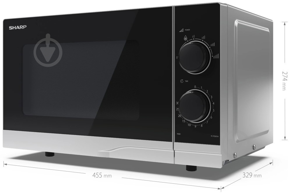 Микроволновая печь Sharp YC-PS201AE-S - фото 2