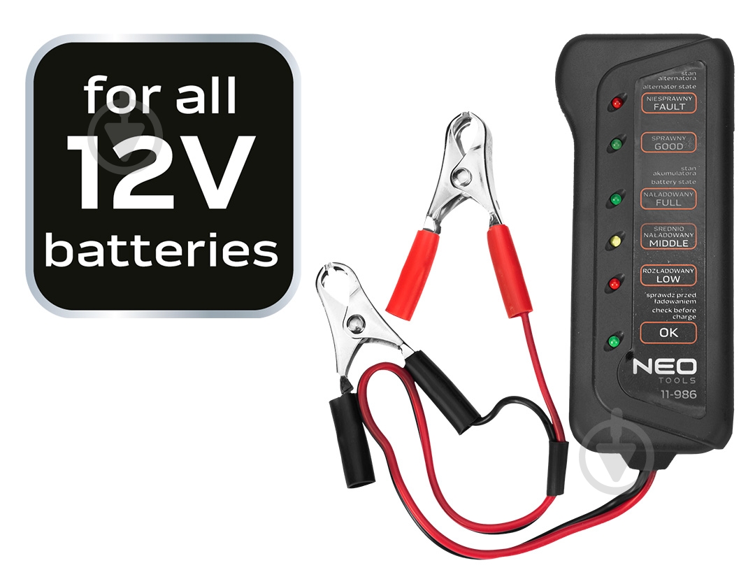 Тестер аккумулятора NEO tools 11-986 - фото 5