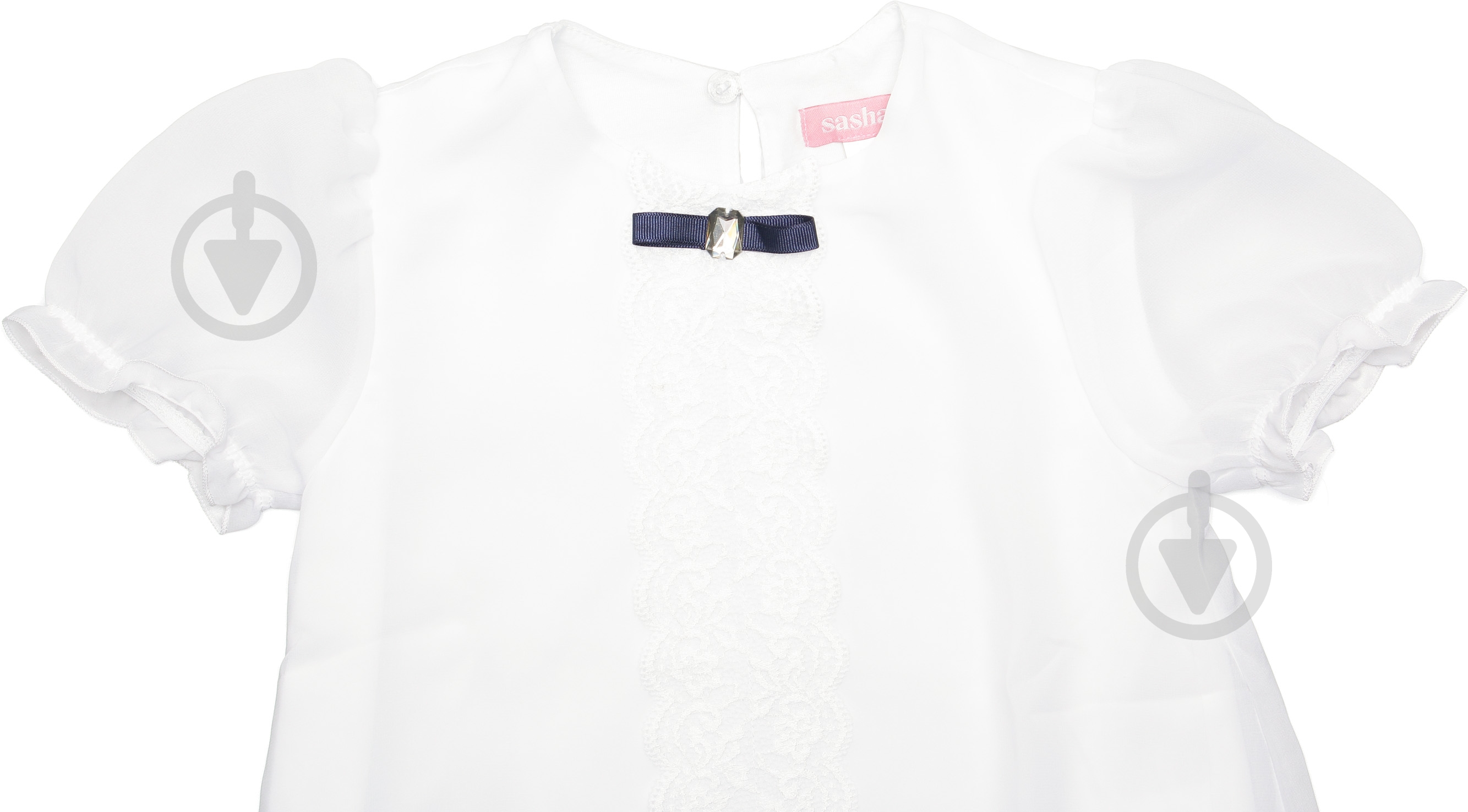 Блуза Sasha 4706 р.128 белый - фото 3