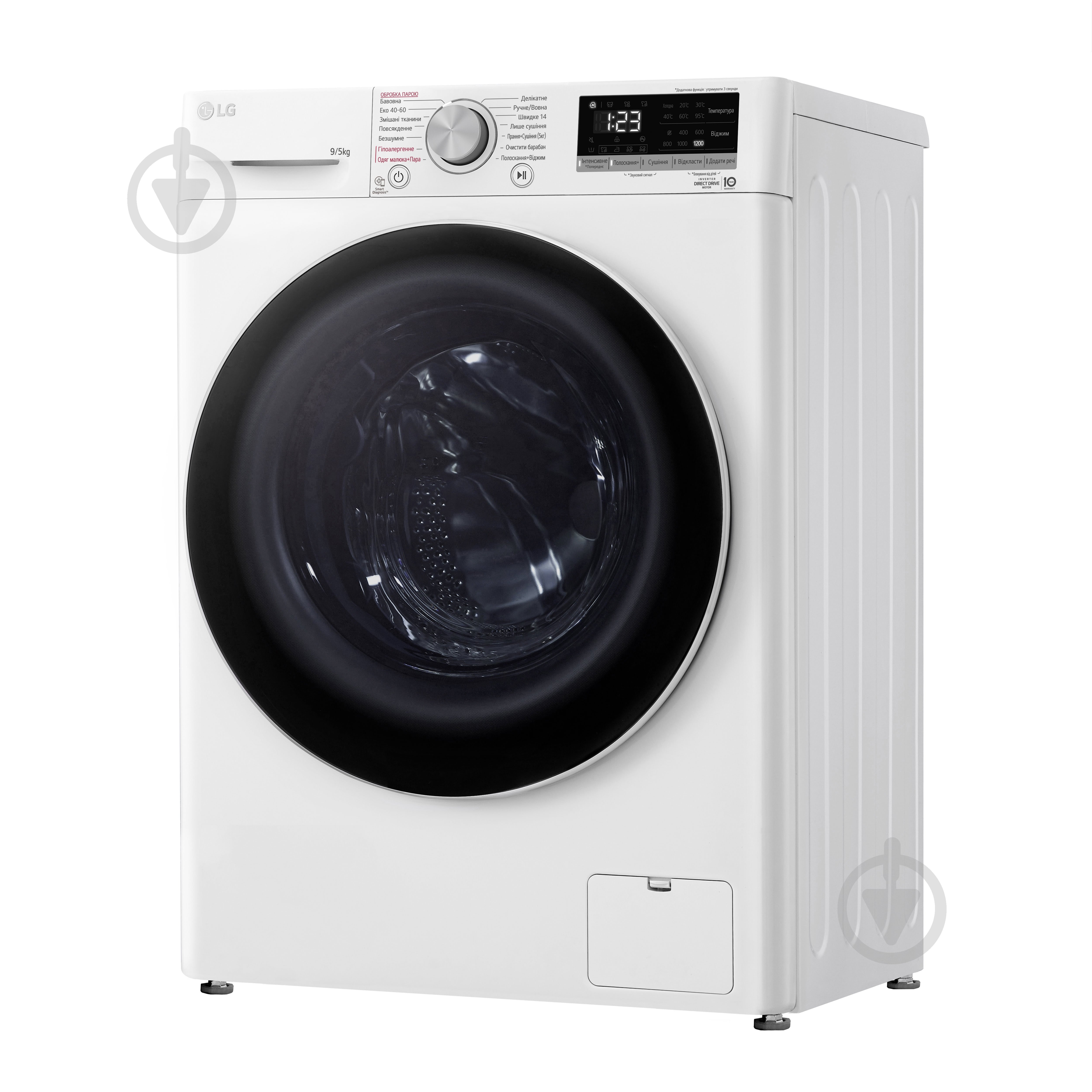 Пральна машина із сушкою LG F2V3FG0W - фото 9