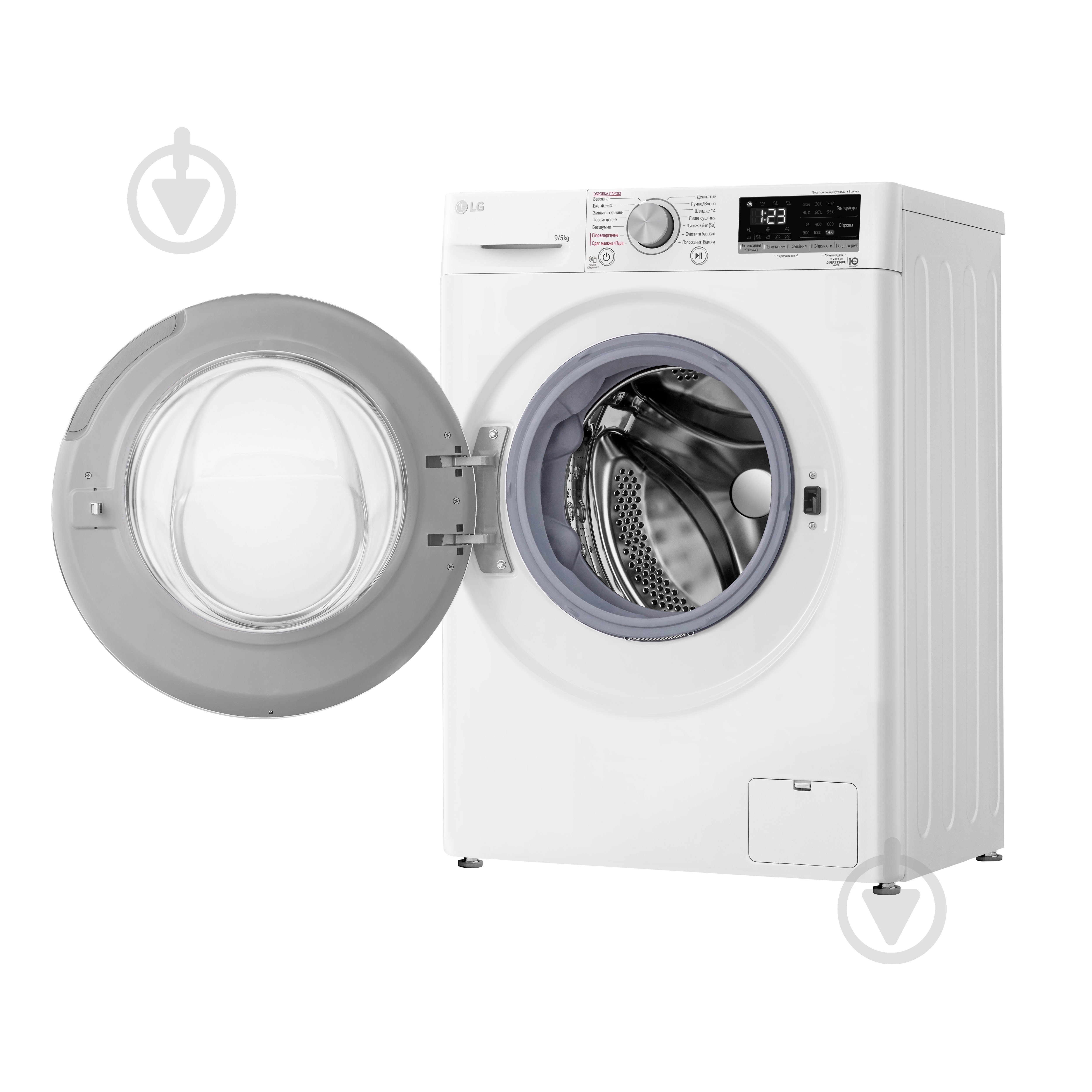 Пральна машина із сушкою LG F2V3FG0W - фото 8