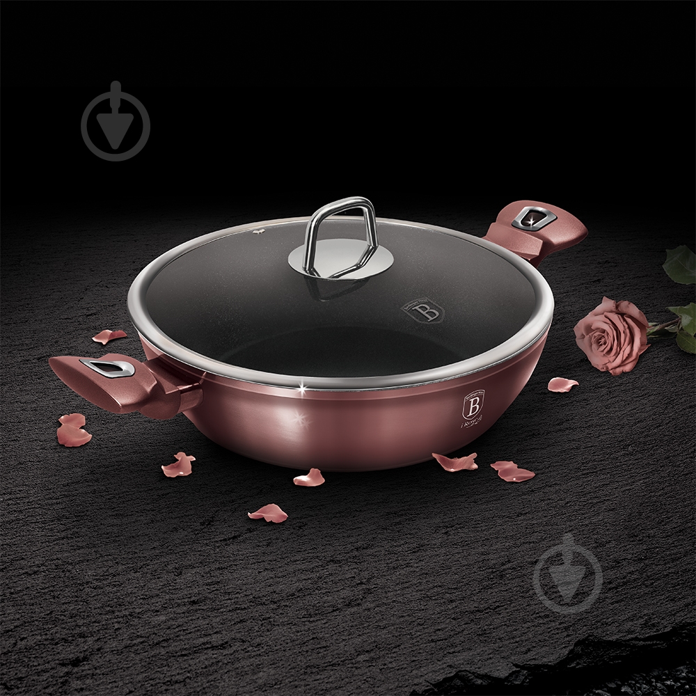 Сотейник із кришкою I-Rose Edition 3,8 л BH 6037 Berlinger - фото 3 Сотейник із кришкою I-Rose Edition 3,8 л BH 6037 Berlinger - фото 3