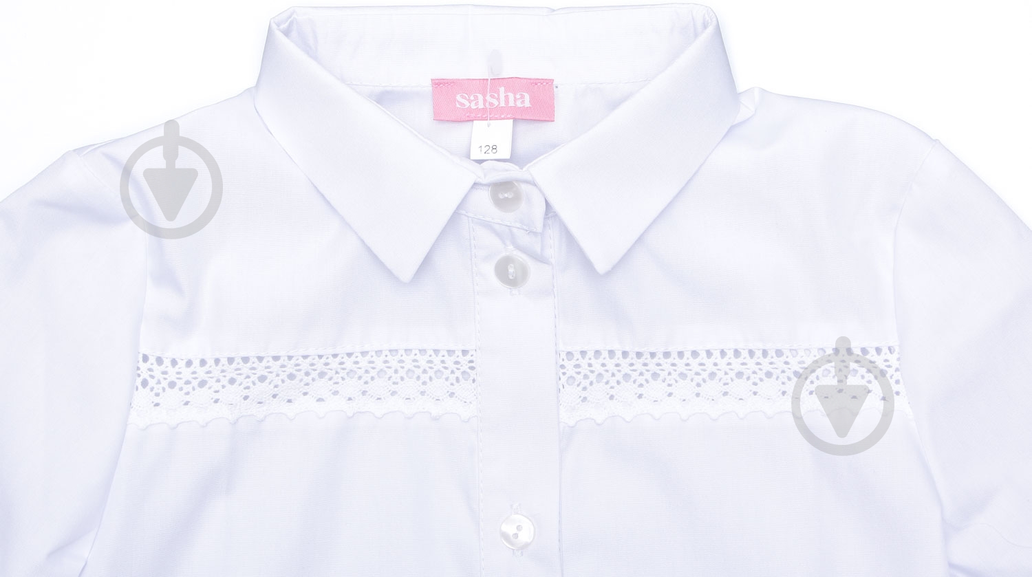 Блуза Sasha 4708 р.134 белый - фото 4