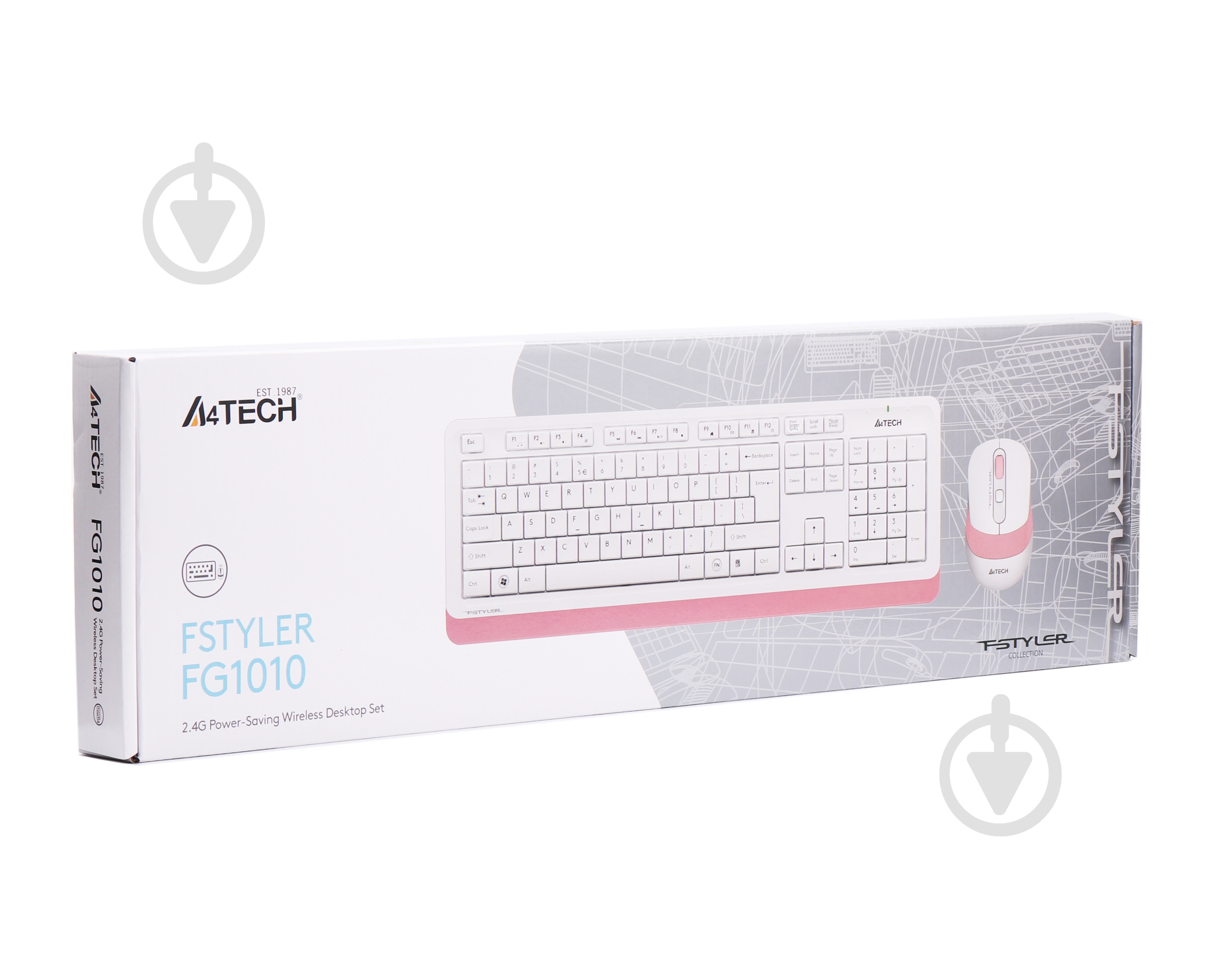 Комплект клавиатура и мышь A4Tech FG1010 (Pink) Fstyler USB - фото 3