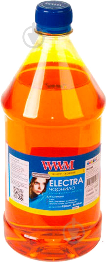 Чернила WWM EPSON UNIVERSAL ELECTRA 1000ml (EU/Y-4) yellow - фото 1