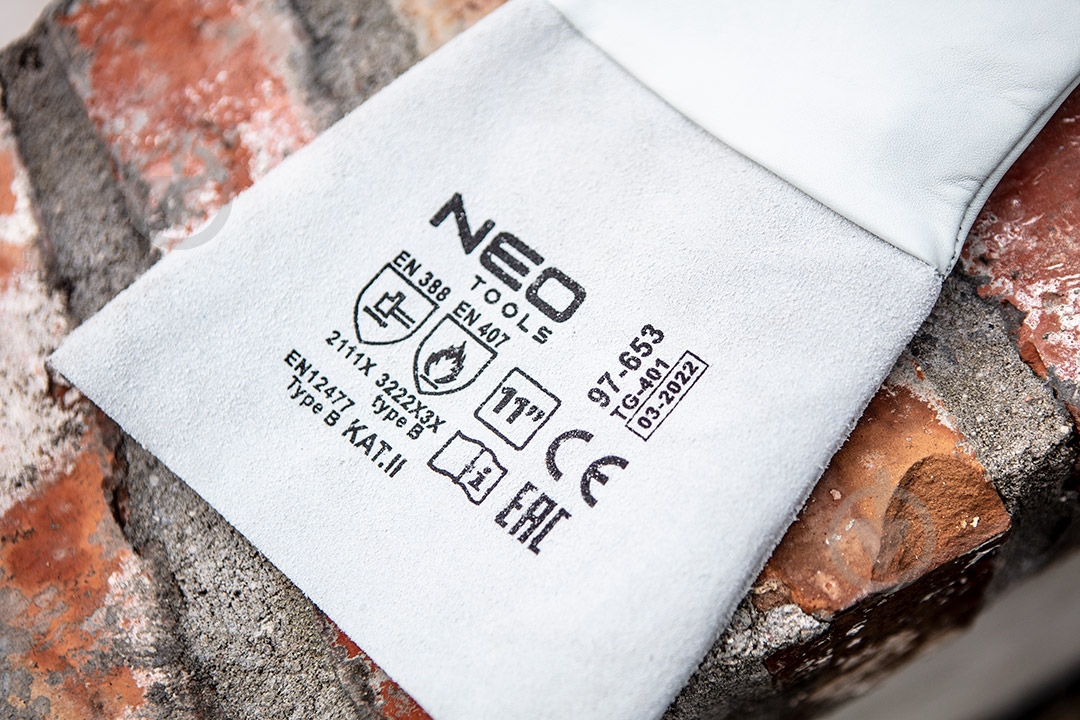 Рукавицы NEO tools для сварщика CE 2XL (11) 97-653 - фото 5