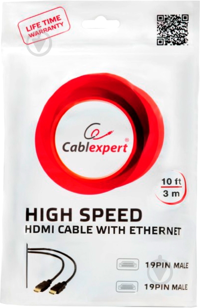 Кабель Cablexpert V.2.0 3 м чорний (CC-HDMI4-10) - фото 4