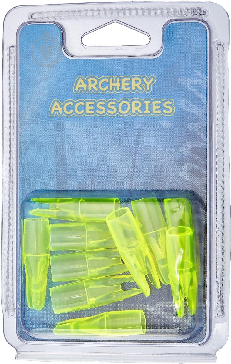 Хвостовик для стріл Man Kung FA ФІБЕРГЛАС, (10 ШТ/УП) К:ЖОВТИЙ - фото 1