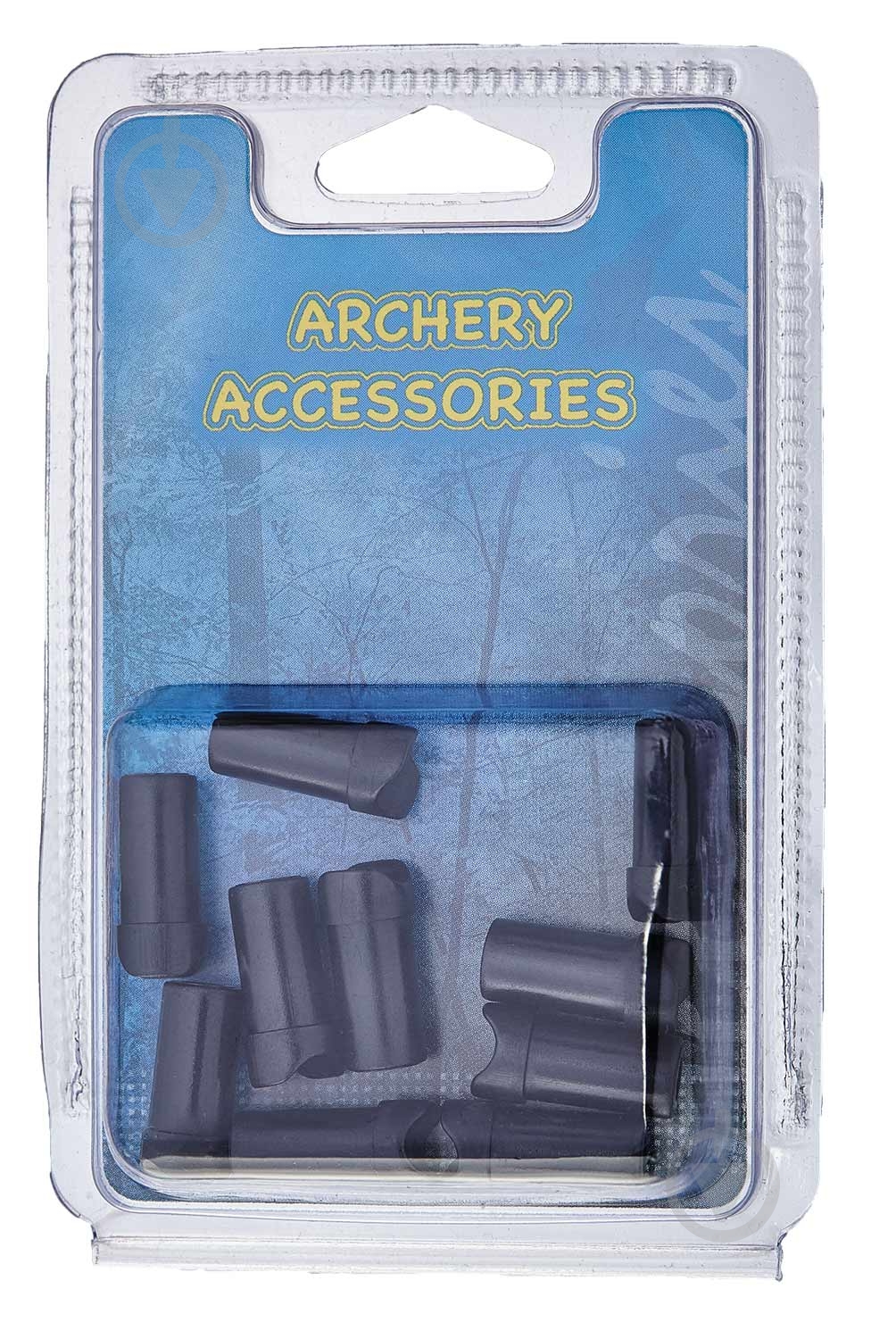 Хвостовик для стріл Man Kung MK-AL16, (10 шт/уп), к:чорний - фото 1