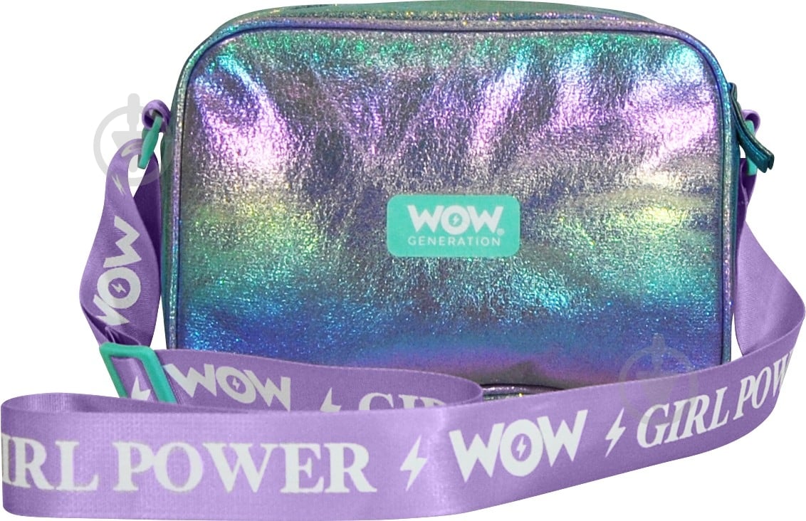 Сумка блестящая «Глиттер» фиолетовый - фото 2