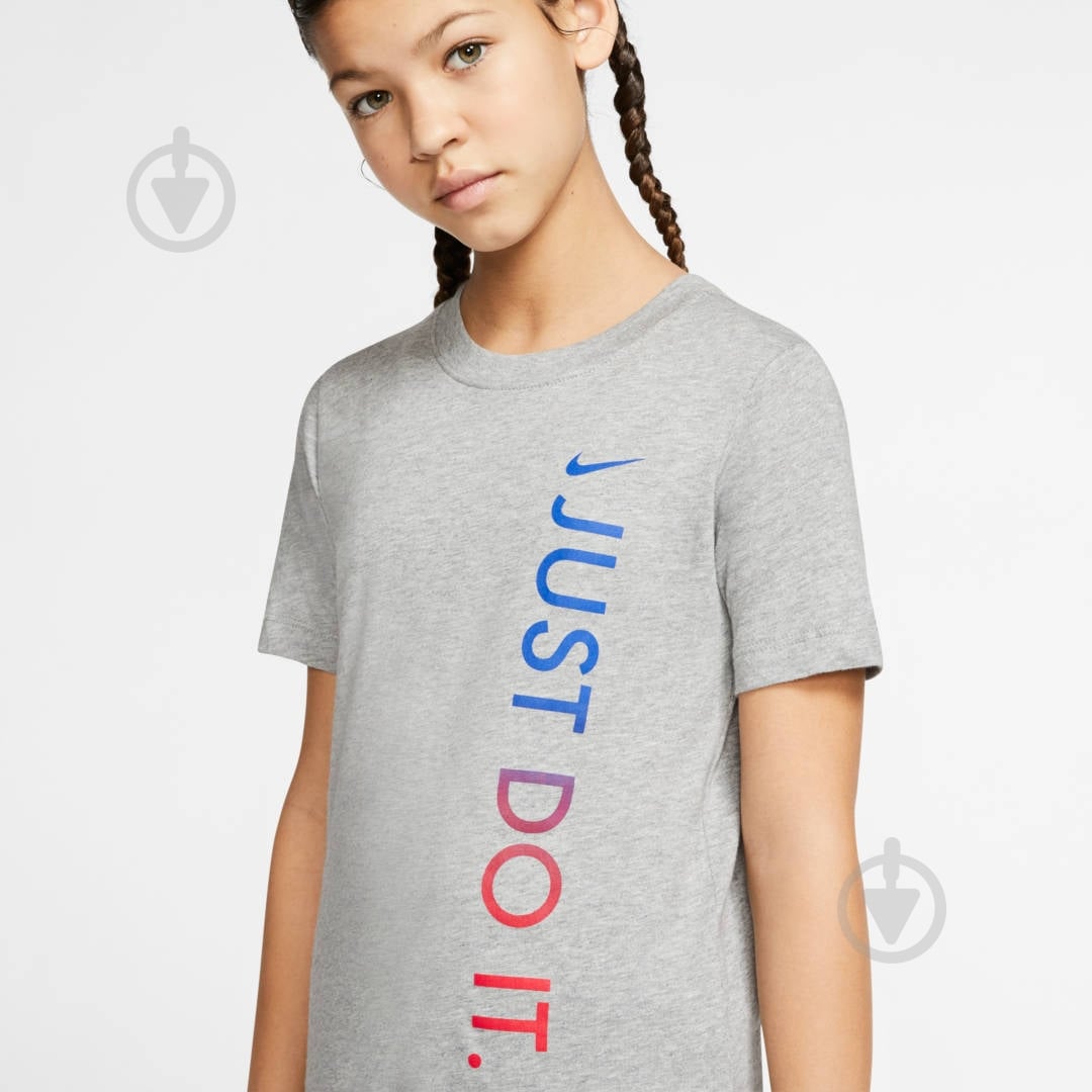 Футболка Nike U NSW TEE JDI VERTICAL CU4571-063 р.L серый - фото 5