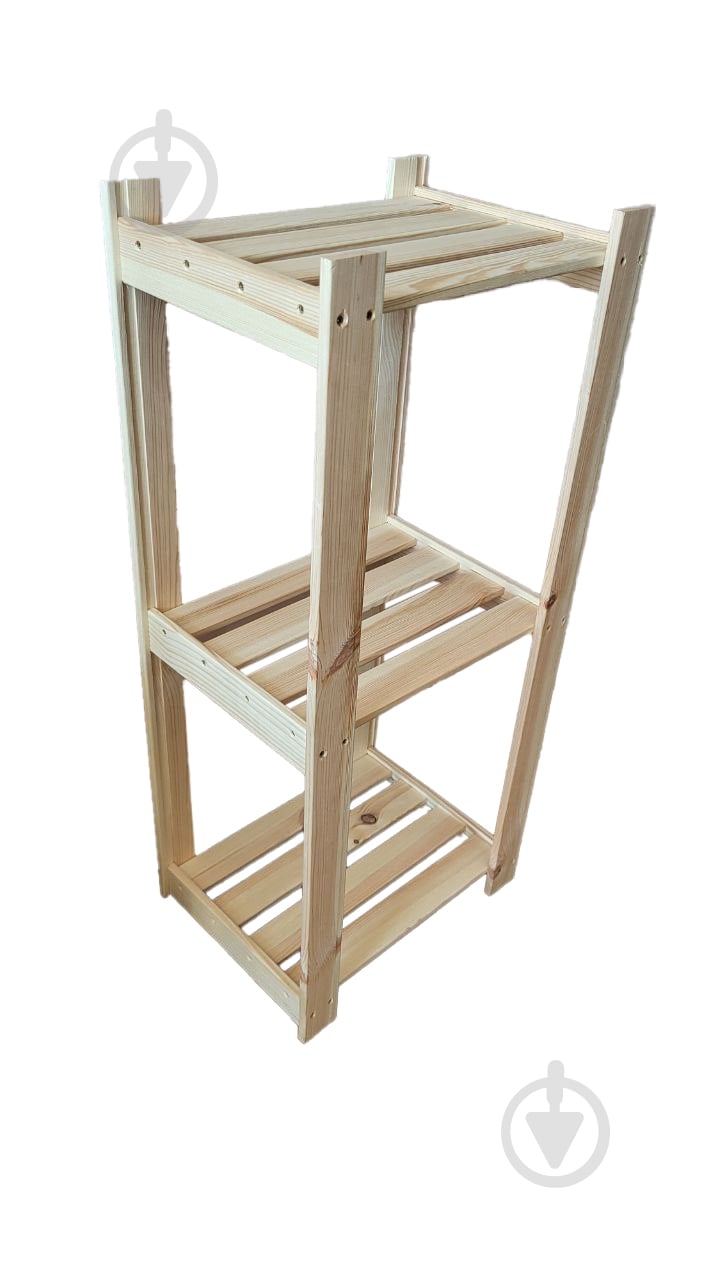 Стеллаж деревянный 900x400x300 мм T.Marco дерево полки 3 шт. - фото 3