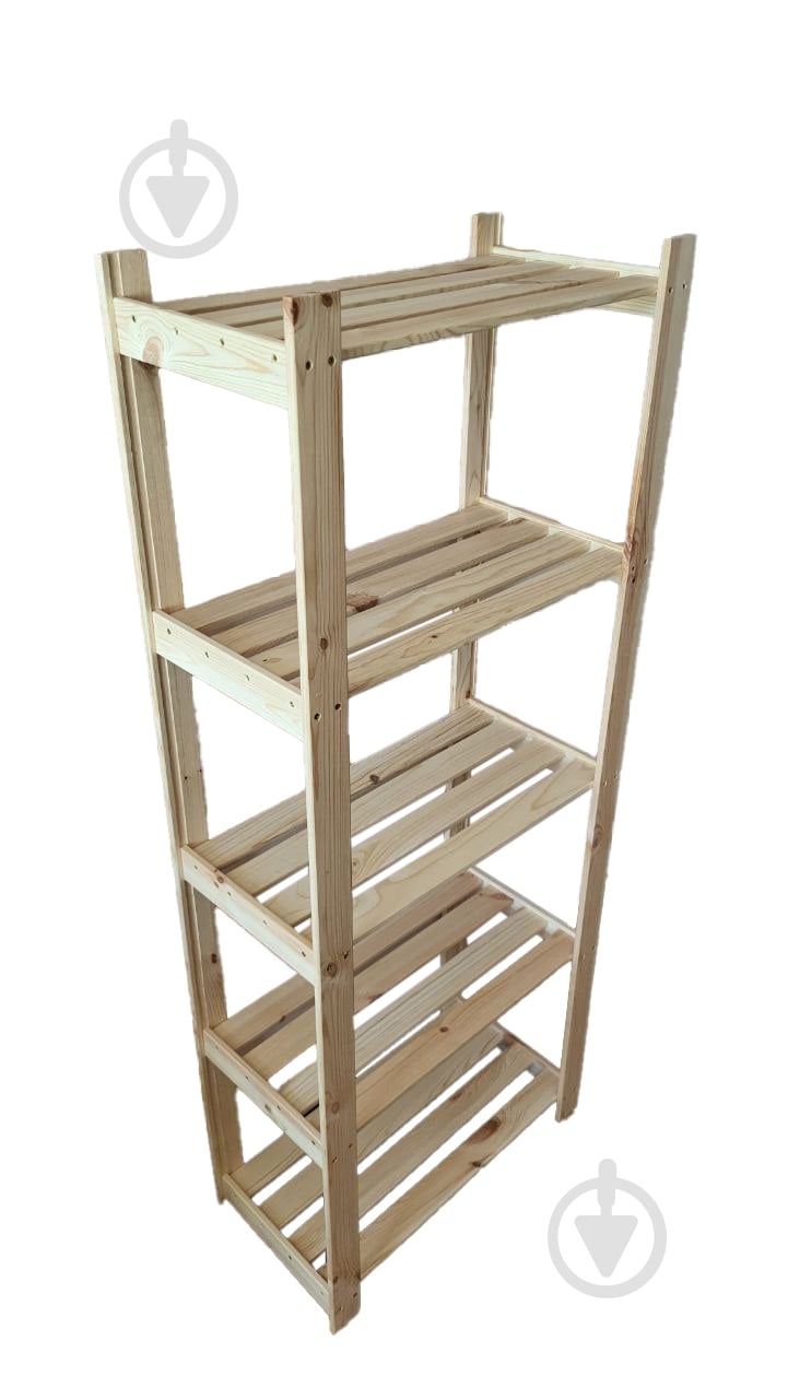 Стеллаж деревянный 1500x600x300 мм T.Marco дерево полки 5 шт. - фото 1 Стеллаж деревянный 1500x600x300 мм T.Marco дерево полки 5 шт. - фото 1