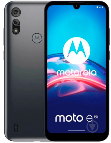 Смартфон Motorola E6i 2/32GB meteor grey - фото 1