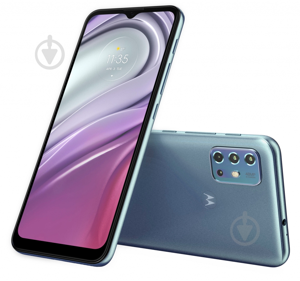 Смартфон Motorola G20 4/128GB breeze blue - фото 11
