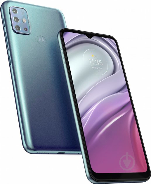Смартфон Motorola G20 4/128GB breeze blue - фото 10