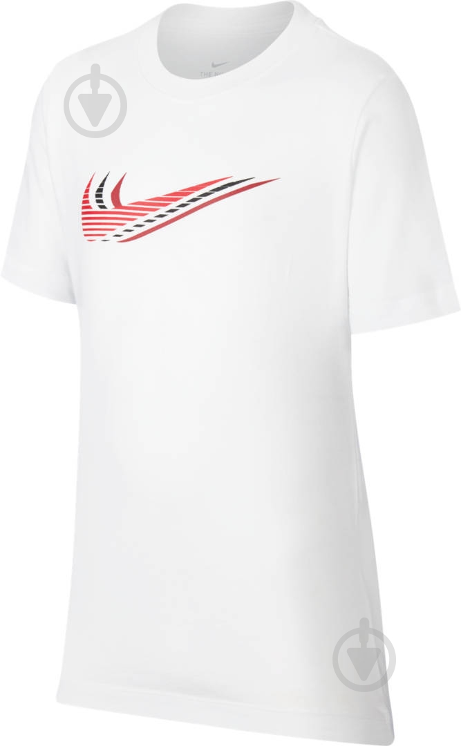 Футболка Nike U NSW TEE TRIPLE SWOOSH CU4572-100 р.L белый - фото 1