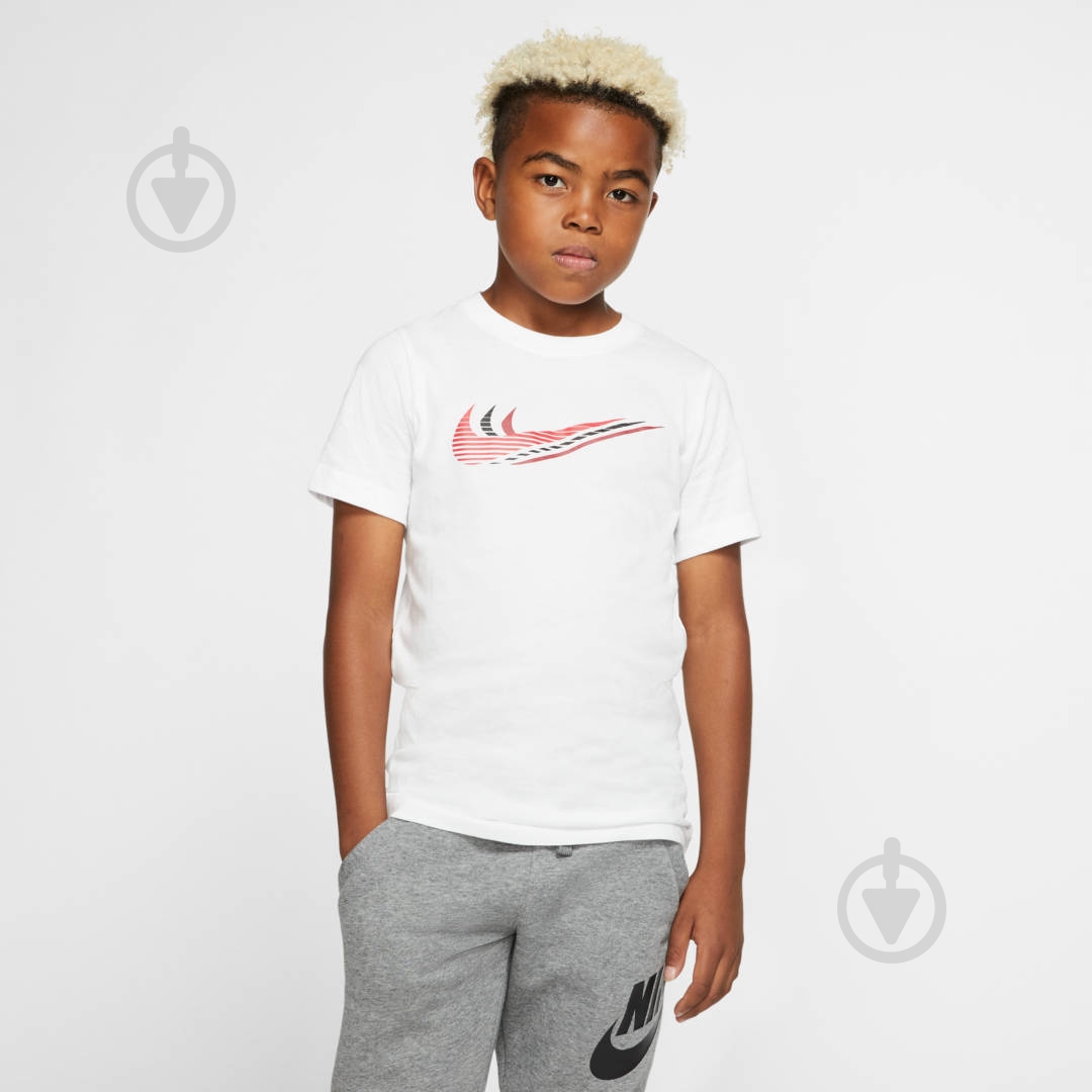 Футболка Nike U NSW TEE TRIPLE SWOOSH CU4572-100 р.L белый - фото 4