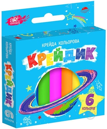 Набір крейди ART Nota Bene Крейдик тонка 6 кольорів (60) - фото 1