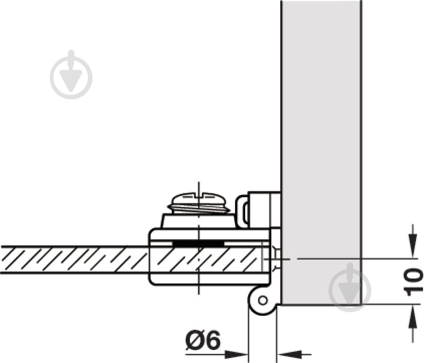 Петля для стекла Hafele 28х26 мм 361.97.600 2 шт - фото 5