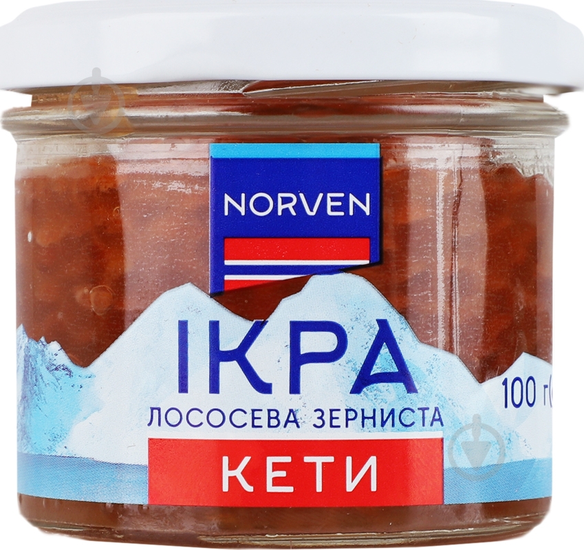 Икра кеты зернистая 100 г Norven - фото 1