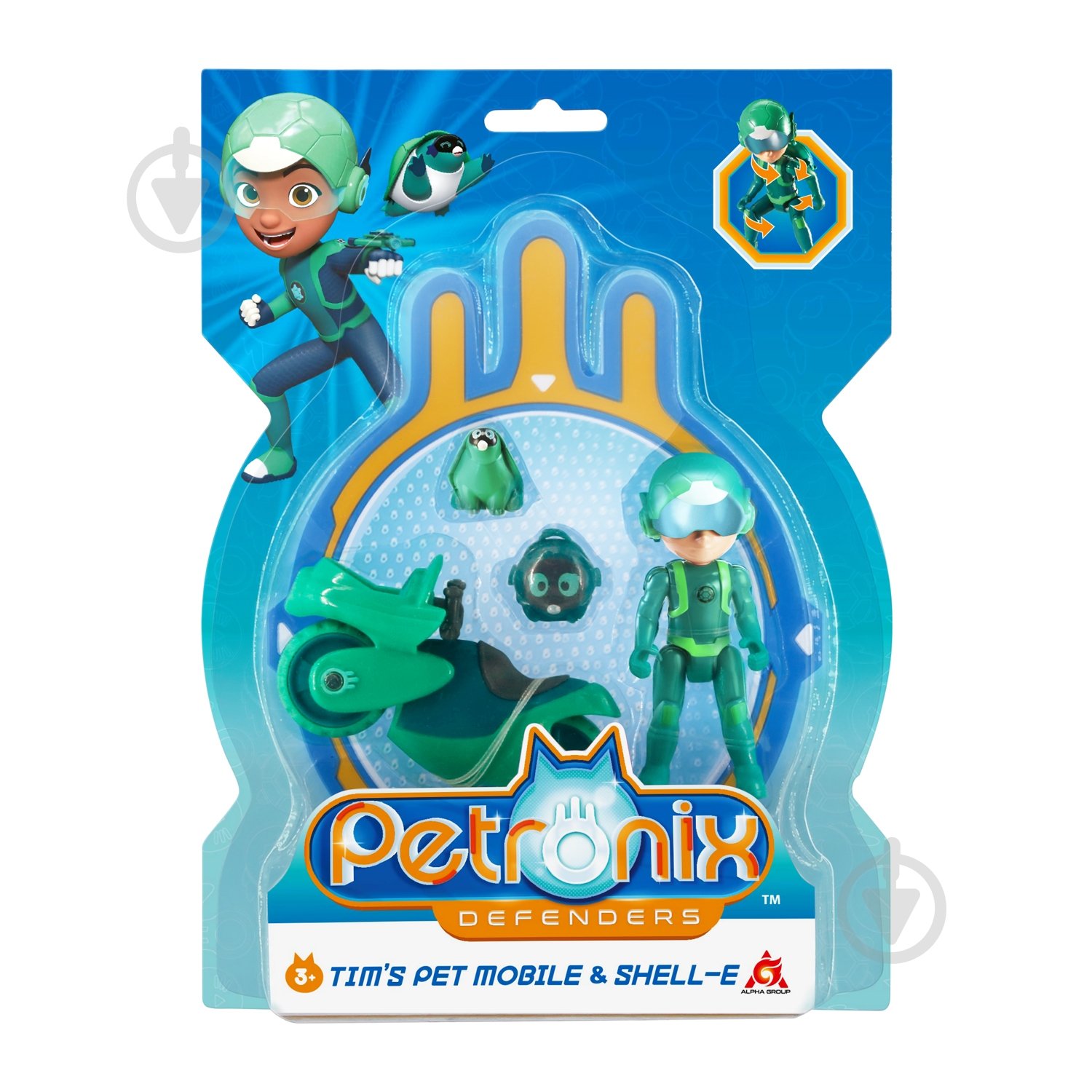 Ігровий набір Petronix Defenders Петмобіль плюс фігурка Тіма 7,5 см 123200 - фото 1
