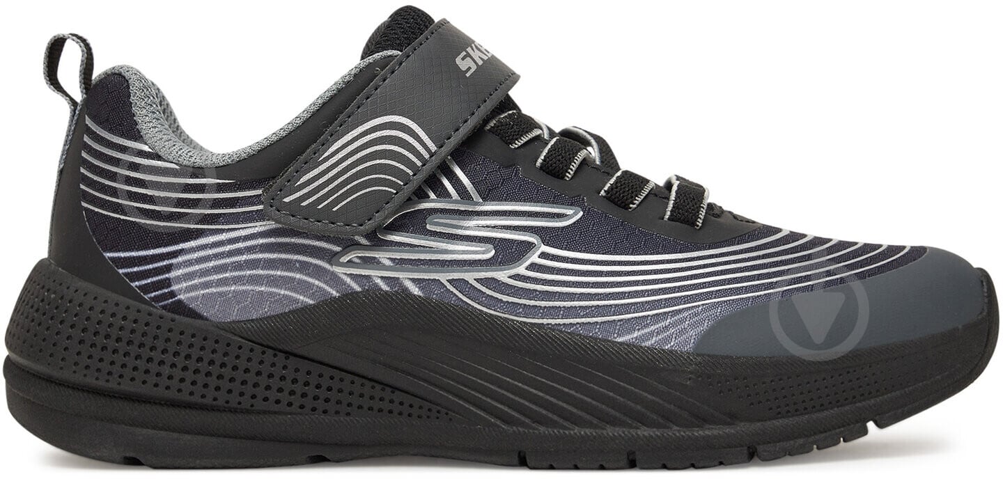 Кросівки для хлопчиків Skechers MICROSPEC ADVANCE 403926L BKSL р.35 сірі - фото 1