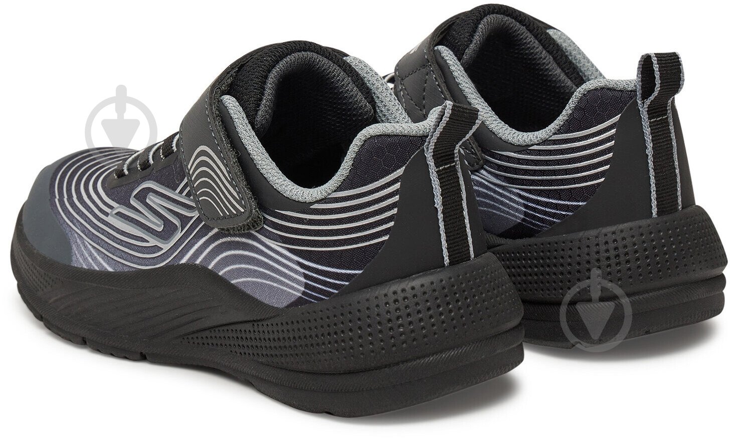 Кросівки для хлопчиків Skechers MICROSPEC ADVANCE 403926L BKSL р.35 сірі - фото 3