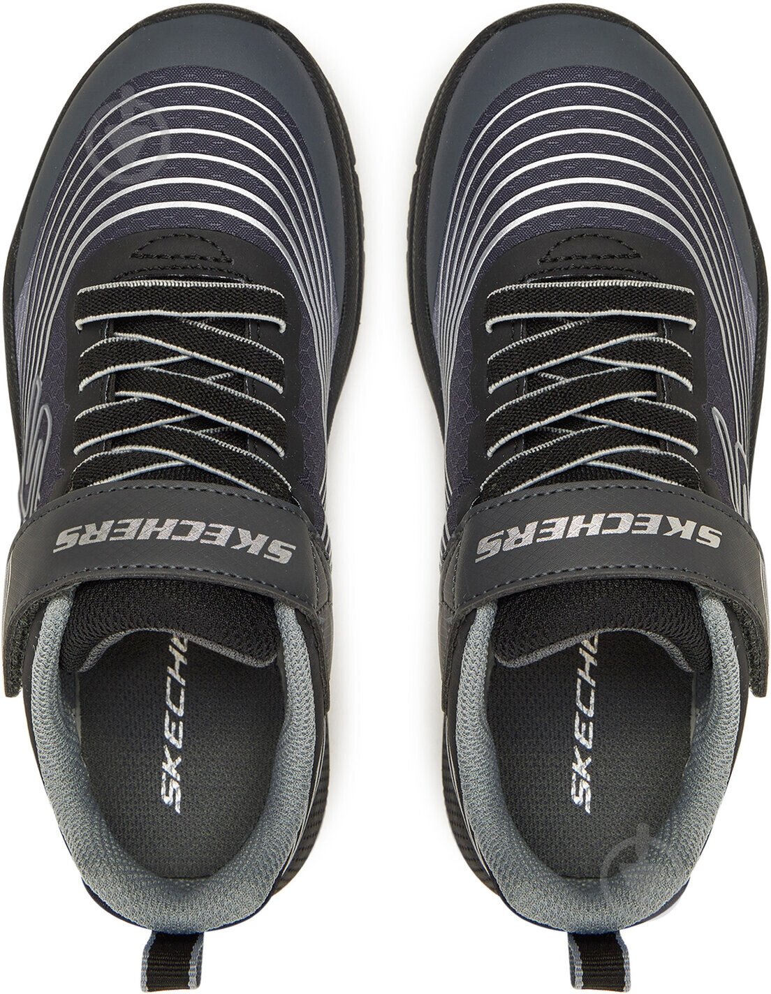 Кросівки для хлопчиків Skechers MICROSPEC ADVANCE 403926L BKSL р.35 сірі - фото 6