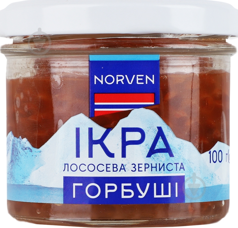 Икра горбуши зернистая 100 г Norven - фото 2