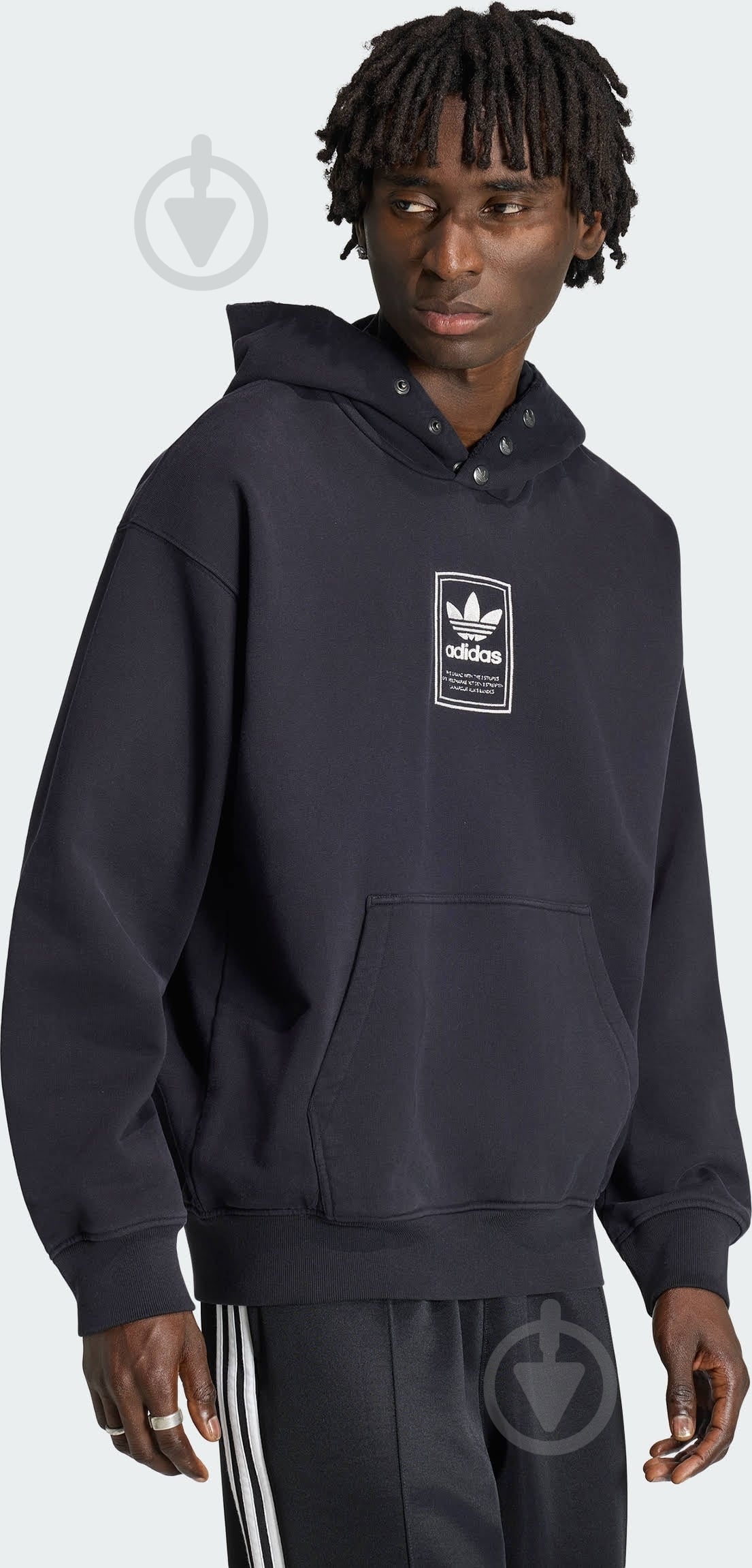 Джемпер Adidas ELEVATED GFX HD KW4402 р.XL чорний - фото 1