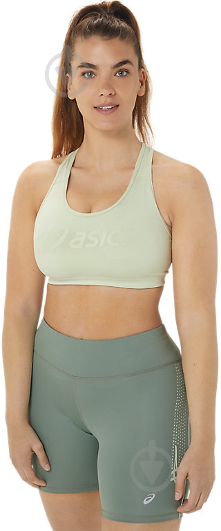 Бра Asics CORE LOGO BRA 2012C573-300 р.M зеленый - фото 1