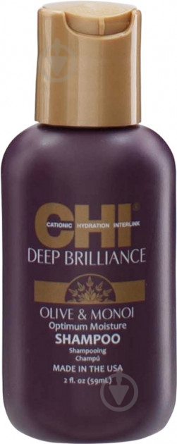 Шампунь CHI Olive & Monoi для поврежденных волос 59 мл - фото 1