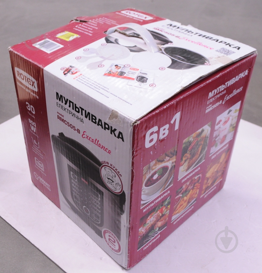 УЦЕНКА! Мультиварка Rotex RMC505-B Excellence (УЦ №54) - фото 4 УЦЕНКА! Мультиварка Rotex RMC505-B Excellence (УЦ №54) - фото 4