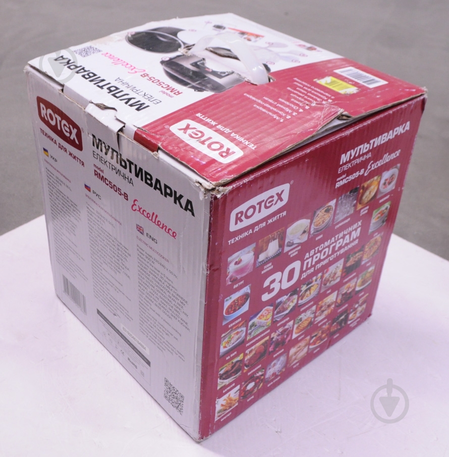 УЦЕНКА! Мультиварка Rotex RMC505-B Excellence (УЦ №54) - фото 5 УЦЕНКА! Мультиварка Rotex RMC505-B Excellence (УЦ №54) - фото 5