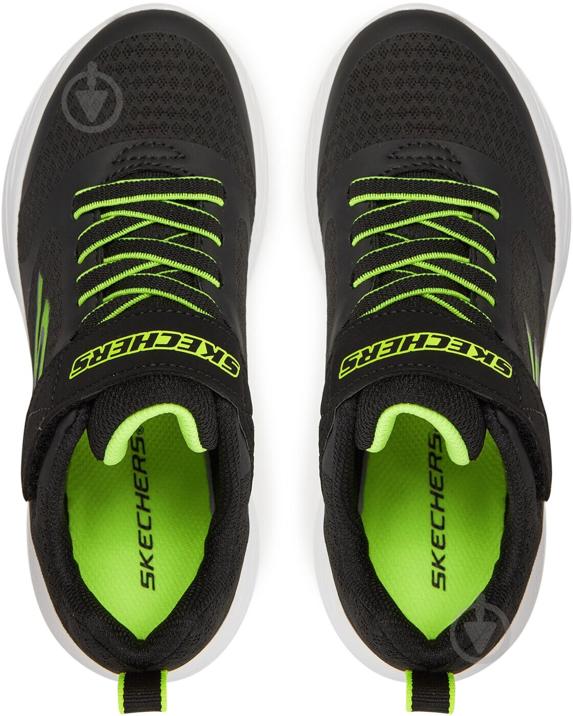Кроссовки для мальчиков Skechers GO RUN 400 V2 405095L BKYL р.32 черные - фото 6 Кроссовки для мальчиков Skechers GO RUN 400 V2 405095L BKYL р.32 черные - фото 6