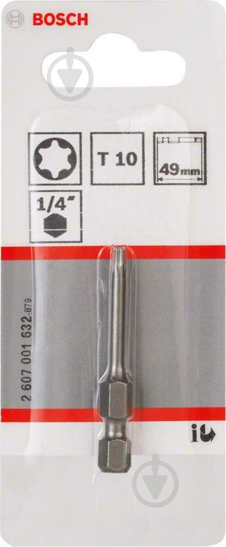 Біта Bosch Extra Hard 49 мм T10 1 шт. 2607001632 - фото 2