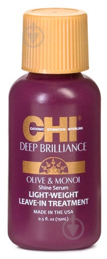 Шовк рідкий CHI Deep Brilliance Olive & Monoi Shine Serum 15 мл - фото 1
