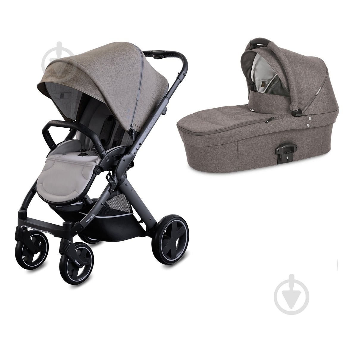 Коляска универсальная 2 в 1 X-lander 2 в1 X-Pulse Evening Grey - фото 1