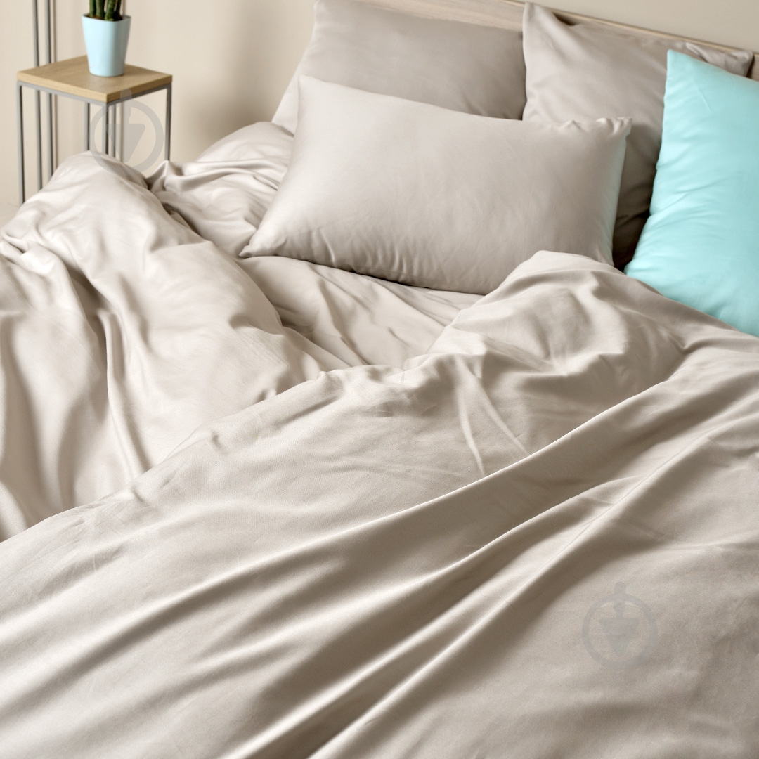 Підковдра Сатин 200x220 см бежево-сірий IDEIA - фото 2 Підковдра Сатин 200x220 см бежево-сірий IDEIA - фото 2