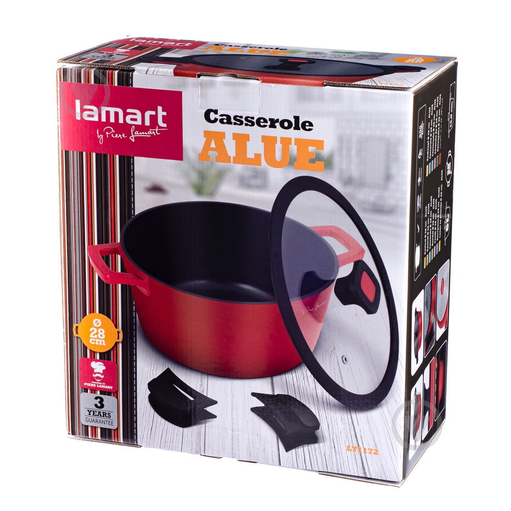 Кастрюля Lamart Alue 6 л 28 см LT1172 - фото 8