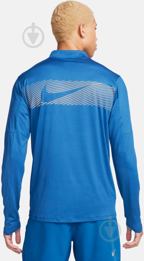 Джемпер Nike M NK DF ELMNT TOP HZ FLASH HBR FB8556-476 р.L синій - фото 2