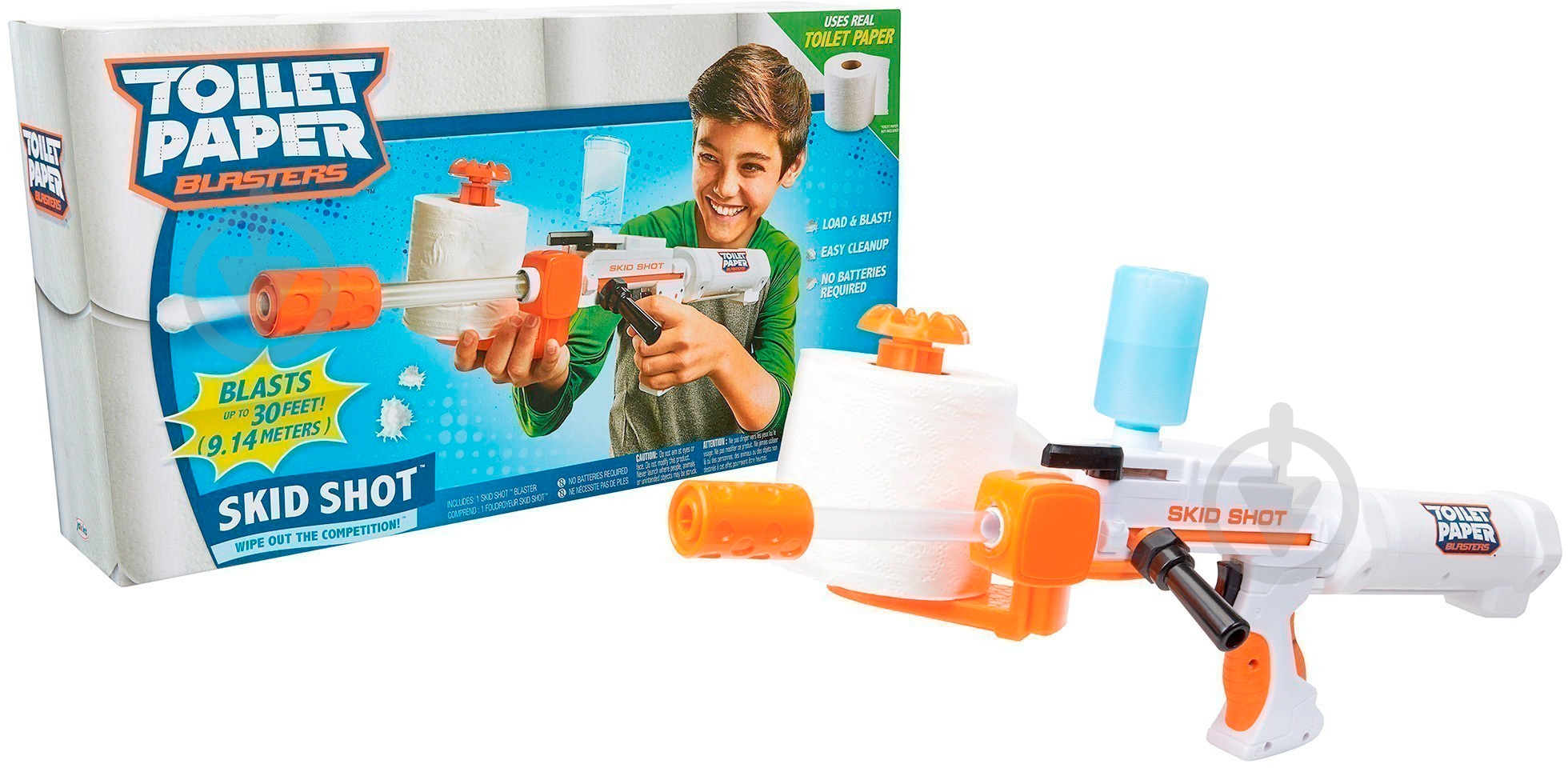 ᐉ Бластер Jakks Pacific Skid Shot из туалетной бумаги в коробке